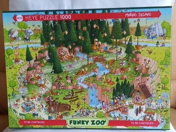 Selling: PUZZLE HEYE 1000 PIECES FUNKY ZOO 
