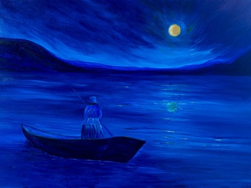 Sell Artworks: Clair de lune sur le Lac Titicaca