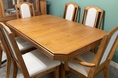 Selling: Dining Table, six chairs, and buffets