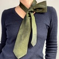 Selling: Metallic Green Dot Print Silk Tie