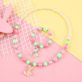 Comprar ahora: 50Set/100pcs cartoon children unicorn necklace bracelet set