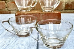 Selling: Vintage Glass Teacups (4)