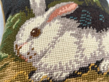 Selling: Most Adorable Needlework Bunny Pillow