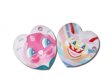  : Bubbles Twin Heart Vintage Coasters!
