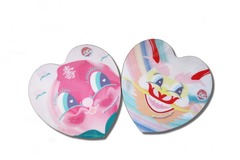  : Bubbles Twin Heart Vintage Coasters!