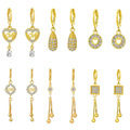 Comprar ahora: 40 Pairs of Exquisite Geometric Rhinestone Tassel Earrings