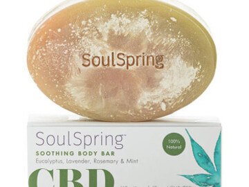  : SoulSpring - CBD Bath - Soothing Body Bar - 50mg