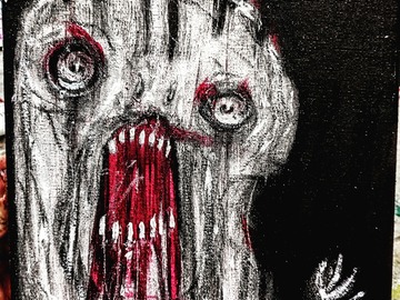 Sell Artworks: A4 Ghoul on canvas