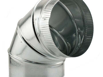  : 90 Degree Ducting Elbow 8" - Adjustable