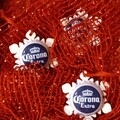 Buy Now: Small Snowflake Beer Cap Christmas Ornaments lot of 12