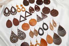 Buy Now: 114 Pairs Hollow Wooden Handmade Earrings