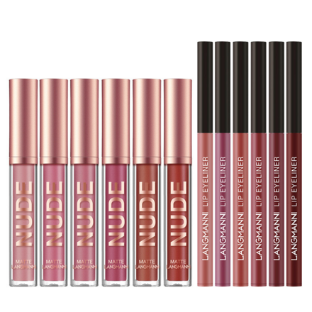 Lipstick Makeup Lip Liner Beauty 12 Pcs Set 6 Matte 120pcs/lot 
