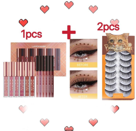 Lipstick Makeup Lip Liner Beauty 12 Pcs Set 6 Matte 120pcs/lot 