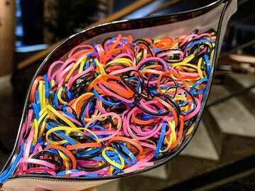 Comprar ahora: 19packs /19000pcs children's rubber band high elastic hair bands