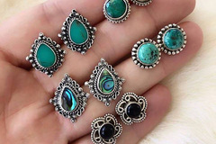 Comprar ahora: 225 Pairs of Vintage Bohemian Crystal Female Stud Earrings