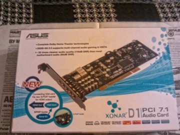 Selling: PCI asus Xonar D1 sound card