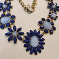 Bulk Lots: 6 Blue Flowers Necklace Name Brand 