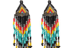 Buy Now: 25 Pairs Bohemian Colorful Beads Long Earrings