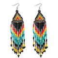 Buy Now: 25 Pairs Bohemian Colorful Beads Long Earrings