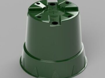  : 4″ x 3.5″ round Green pot