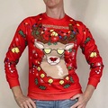 SOLD : Rudolph the Reindeer Digi Print Christmas Sweater