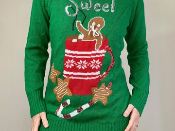 Selling: Sweet Gingerbread & Hot Cocoa Christmas Sweater 