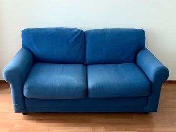 Myydään: Blue sofa bed