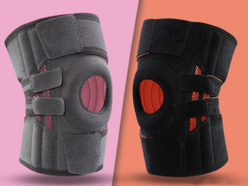 Buy Now: Sports Knee Pads With Adjustable Silicone Spring Loaded Support