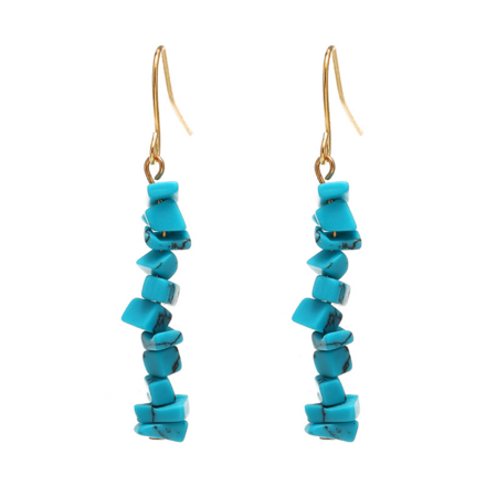 Crystal Stone New Natural Women's Earrings Fashion Jewelry 25 pcs