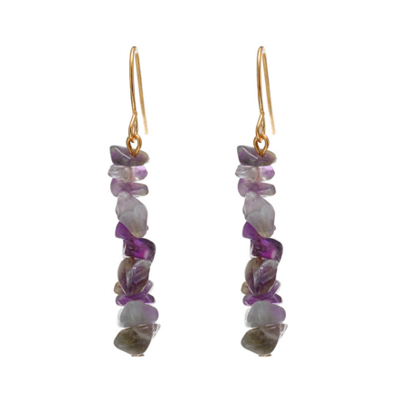 Crystal Stone New Natural Women's Earrings Fashion Jewelry 25 pcs