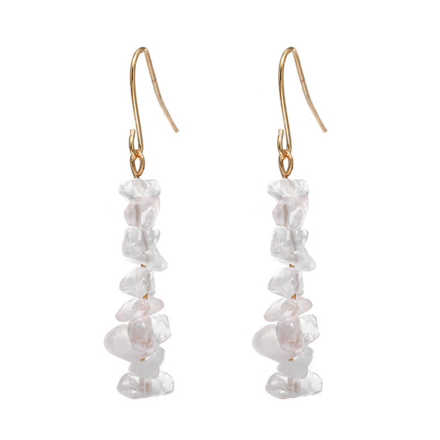 Crystal Stone New Natural Women's Earrings Fashion Jewelry 25 pcs