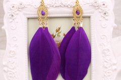 Buy Now: 50 Pairs Women's Vintage Boho Feather Earrings