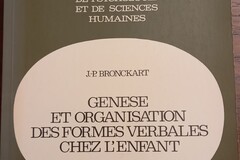 Vente: GENESE ET ORGANISATION DES FORMES VERBALES CHEZ L'ENFANT