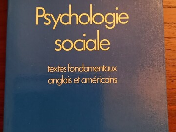 Vente: PSYCHOLOGIE SOCIALE