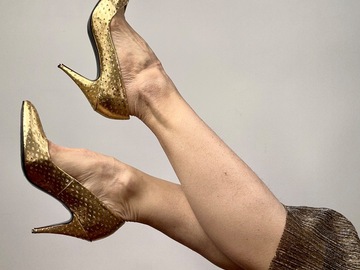 Selling: Vintage Gold Metallic Heels