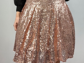 Selling: Copper Sequin Mini Skirt