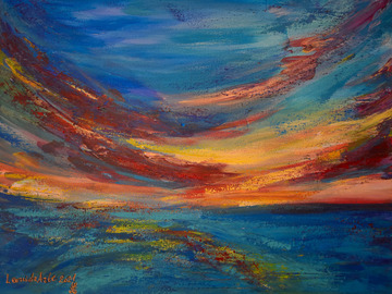 Sell Artworks: Clouds Add Colours To My Sunset Sky 