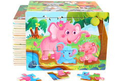 Liquidation & Wholesale Lot: 100pcs Children's puzzle early education wooden toys