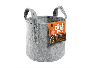  : Dirt Pot 5 Gallon Fabric Pot w/ Handle - Gray