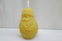 Vente au détail: Bougie Père Noël poupée Russe cire d'abeille