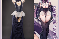 Selling with online payment: UWOWO Fate Grand Order/FGO Scathach Douji Ver. Maid Uniform Costu