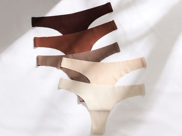 Buy Now: 12pcs One-piece ice silk underwear women's large size low waist