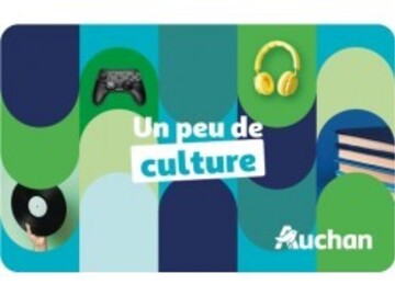 Vente: e-cartes Culture Auchan (120€)