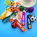 Liquidation & Wholesale Lot: 50pcs football keychain World Cup simulation mini football pendan