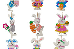 Buy Now: 100pcs Easter cartoon rabbit ornament pendant