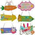 Buy Now: 100pcs Easter decoration DIY rabbit wooden sign ornaments