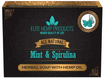  : Elite Hemp Products Mint & Spriulina Hemp Oil Soap