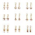 Buy Now: 30pairs of Colorful Zircon Female Earrings-Assorted Style