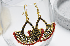 Buy Now: 50 pairs of braided wound earrings fan shaped vintage earrings