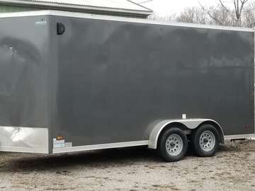 Renting out equipment (w/o operator): HAULIN  7X16 ENCLOSED TRALIER